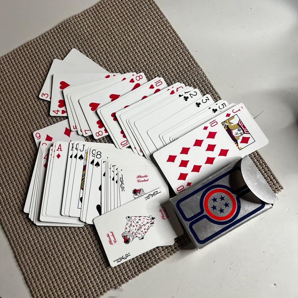 Vintage American Airlines Playing Cards US Playing Card Co Plastic Coated Deck